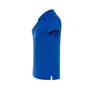 Polo JHK POPL200WK en azul royal, vista lateral