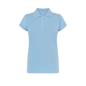 Polo JHK POPL200WK en azul cielo, vista frontal