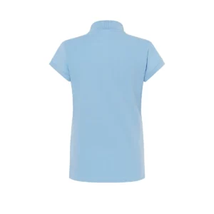 Polo JHK POPL200WK en azul cielo, vista trasera