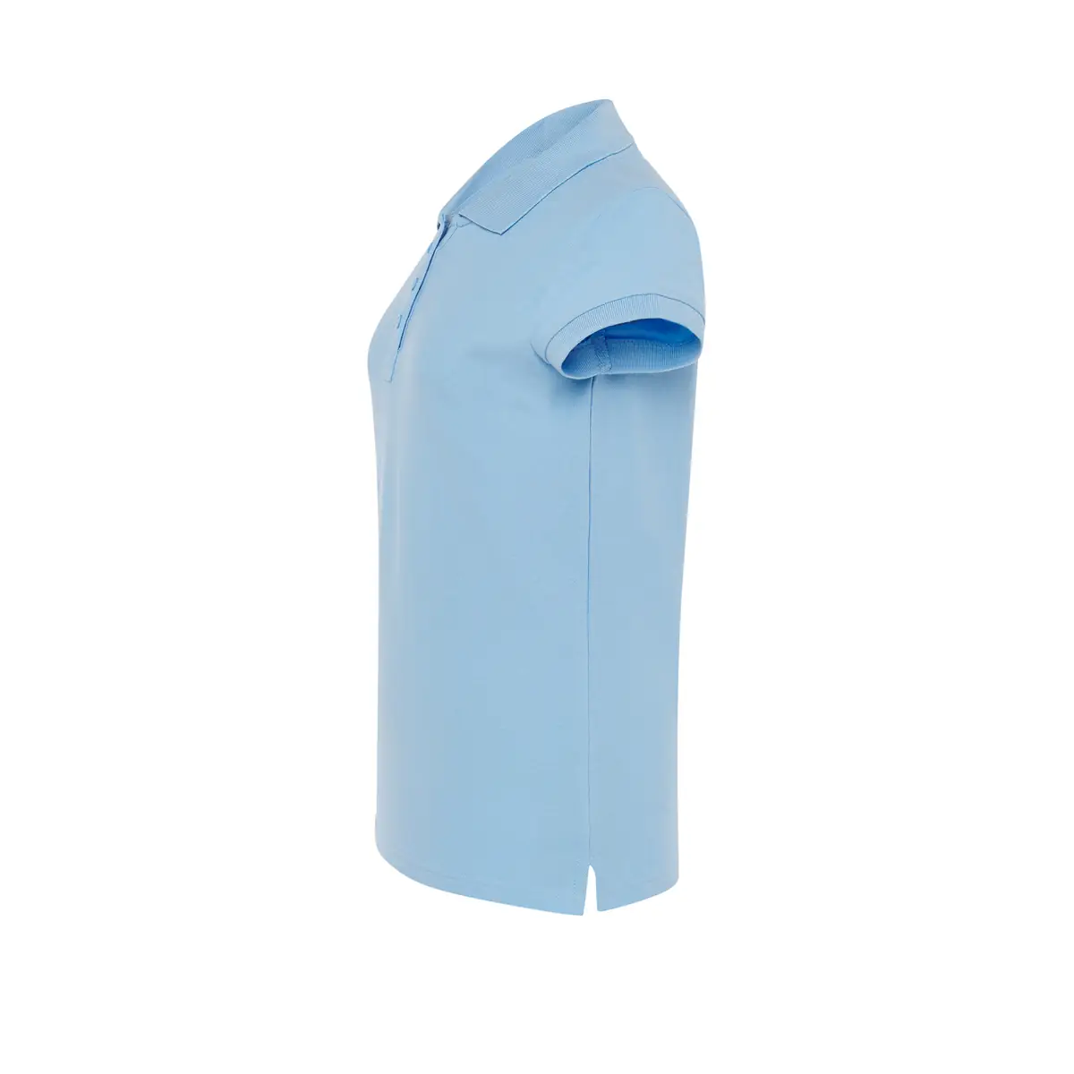 Polo de trabajo mujer JHK POPL200WK 27 Polo JHK POPL200WK en azul cielo, vista lateral