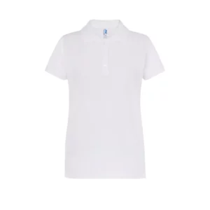 Polo JHK POPL200WK en blanco, vista frontal