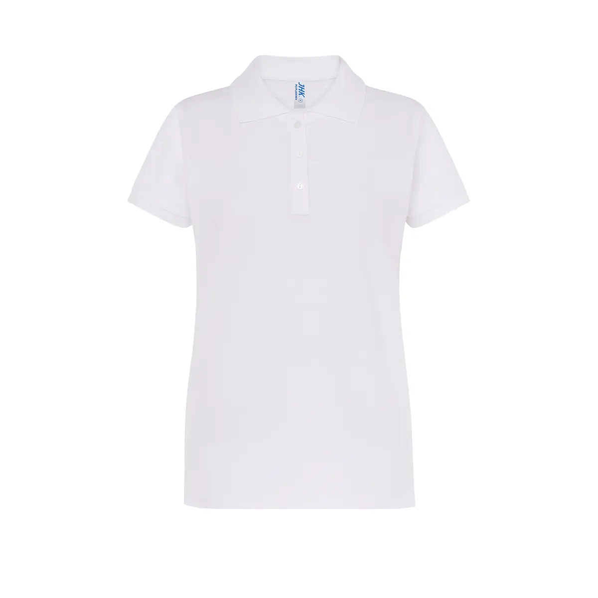 Polo de trabajo mujer JHK POPL200WK 29 Polo JHK POPL200WK en blanco, vista frontal