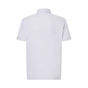 Polo JHK PORA210 en gris jaspeado, vista trasera