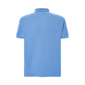 Polo JHK PORA210 en azul azur, vista trasera
