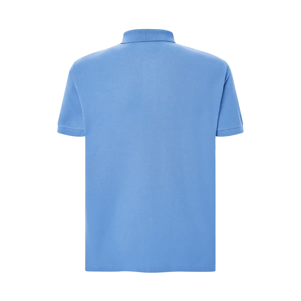 Polo piqué hombre manga corta JHK PORA210 10 Polo JHK PORA210 en azul azur, vista trasera