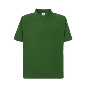 Polo JHK PORA210 en verde botella, vista frontal
