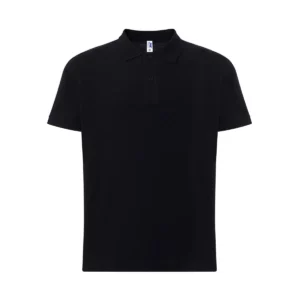 Polo JHK PORA210 en negro, vista frontal