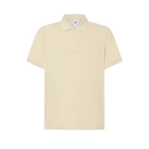 Polo JHK PORA210 en crema mantequilla, vista frontal