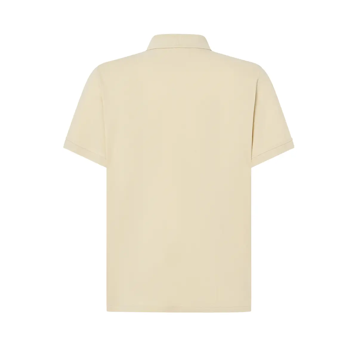 Polo piqué hombre manga corta JHK PORA210 28 Polo JHK PORA210 en crema mantequilla, vista trasera