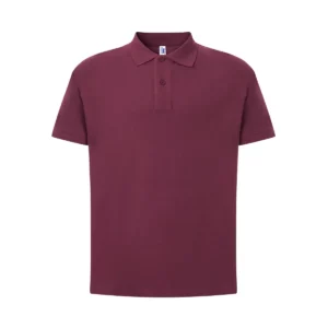 Polo JHK PORA210 en burdeos, vista frontal