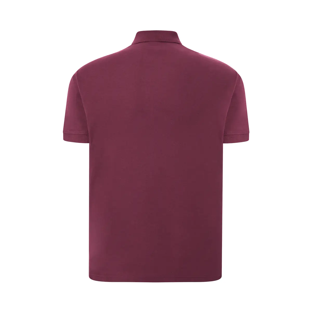 Polo piqué hombre manga corta JHK PORA210 31 Polo JHK PORA210 en burdeos, vista trasera