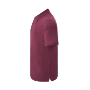 Polo JHK PORA210 en burdeos, vista lateral