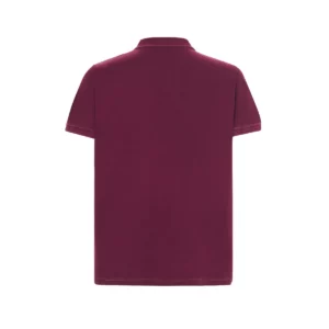 Polo JHK PORA210 en burdeos lavado, vista trasera