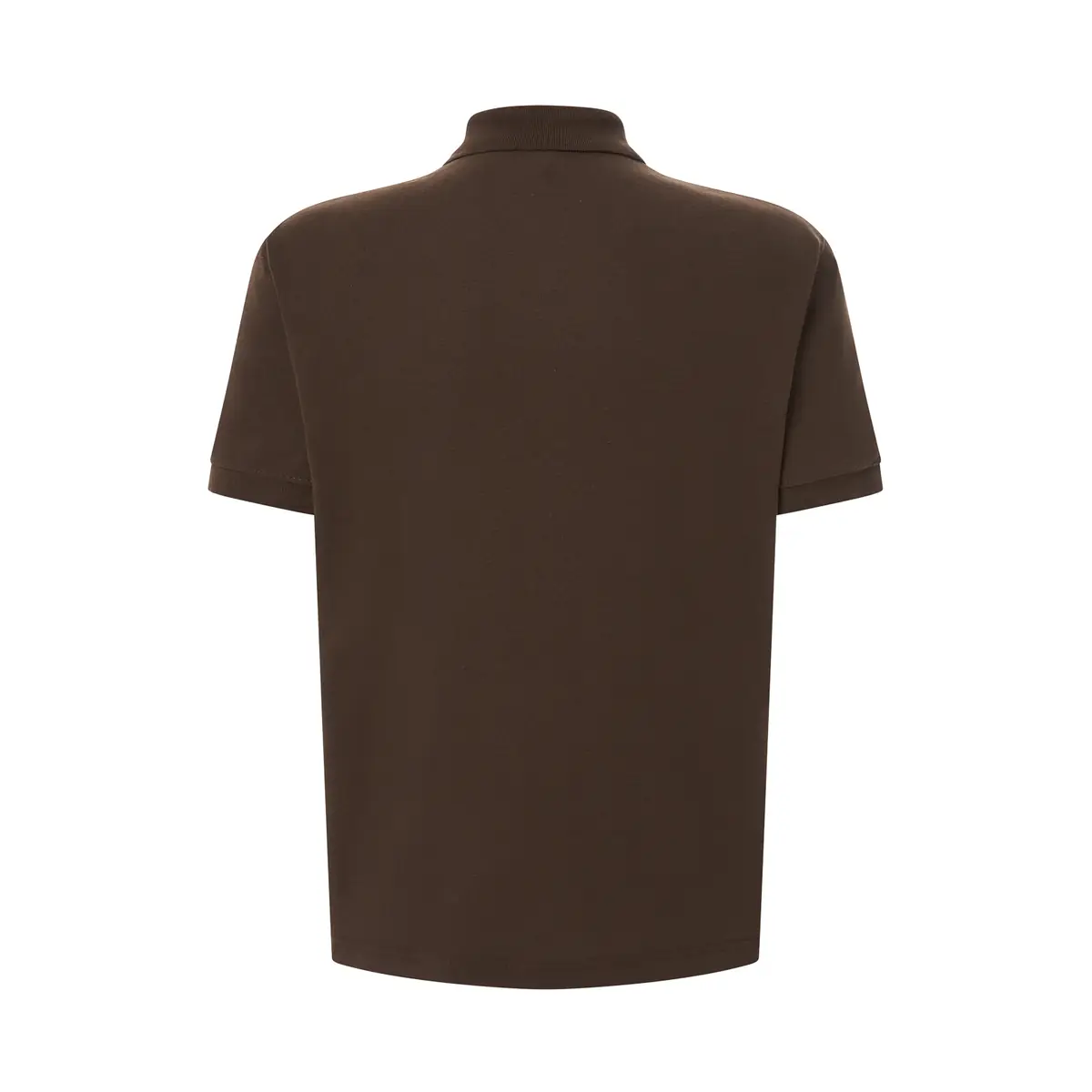 Polo piqué hombre manga corta JHK PORA210 40 Polo JHK PORA210 en chocolate, vista trasera