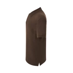 Polo JHK PORA210 en chocolate, vista lateral