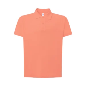Polo JHK PORA210 en coral, vista frontal