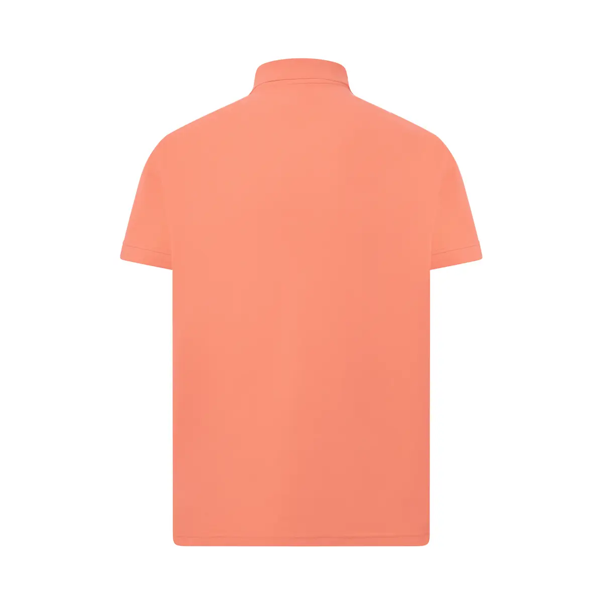 Polo piqué hombre manga corta JHK PORA210 43 Polo JHK PORA210 en coral, vista trasera