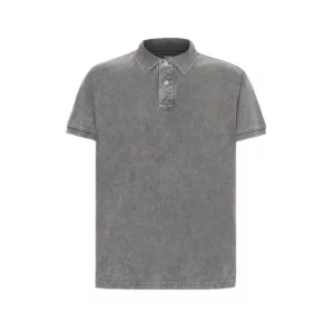 Polo JHK PORA210 en gris oscuro lavado, vista frontal