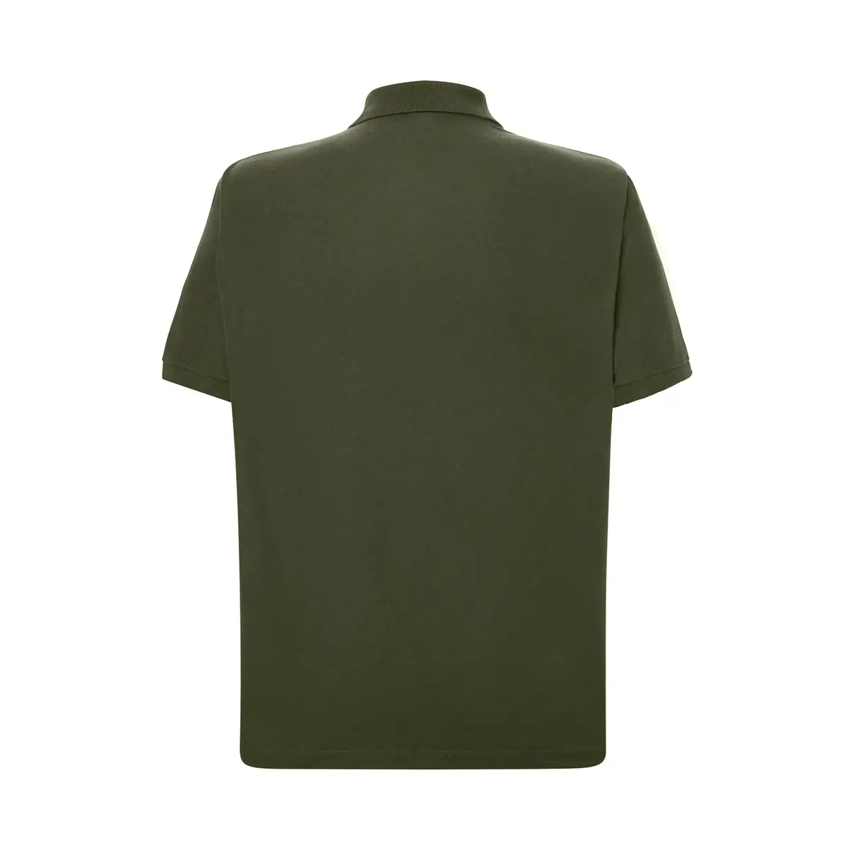 Polo piqué hombre manga corta JHK PORA210 55 Polo JHK PORA210 en verde bosque, vista trasera