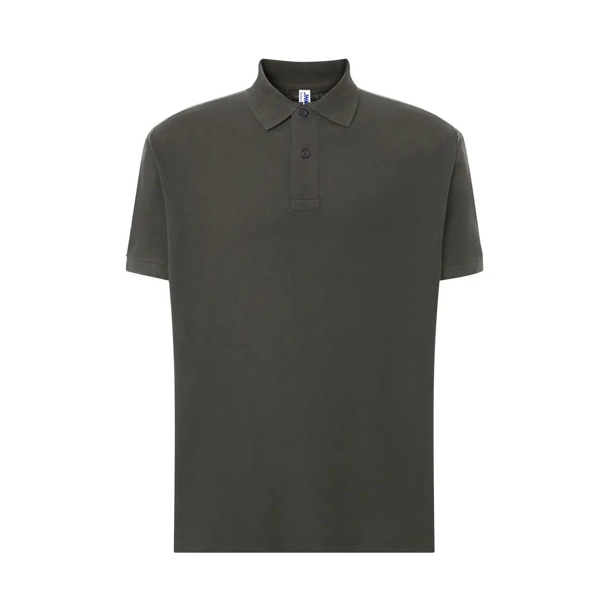 Polo piqué hombre manga corta JHK PORA210 59 Polo JHK PORA210 en grafito, vista frontal
