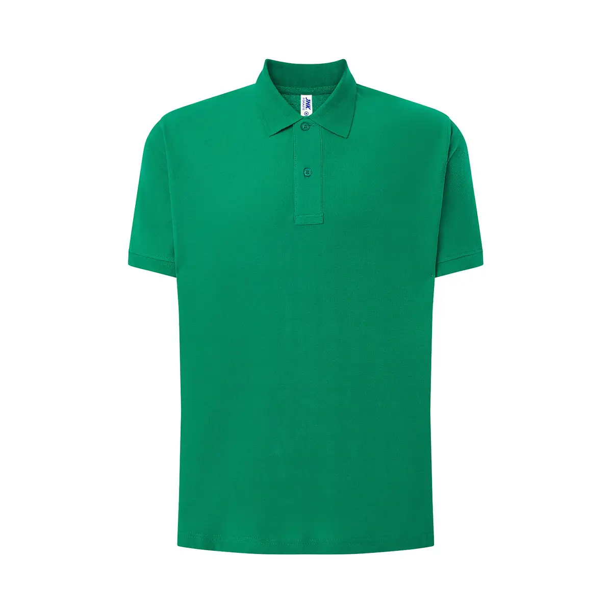 Polo piqué hombre manga corta JHK PORA210 68 Polo JHK PORA210 en verde kelly, vista frontal