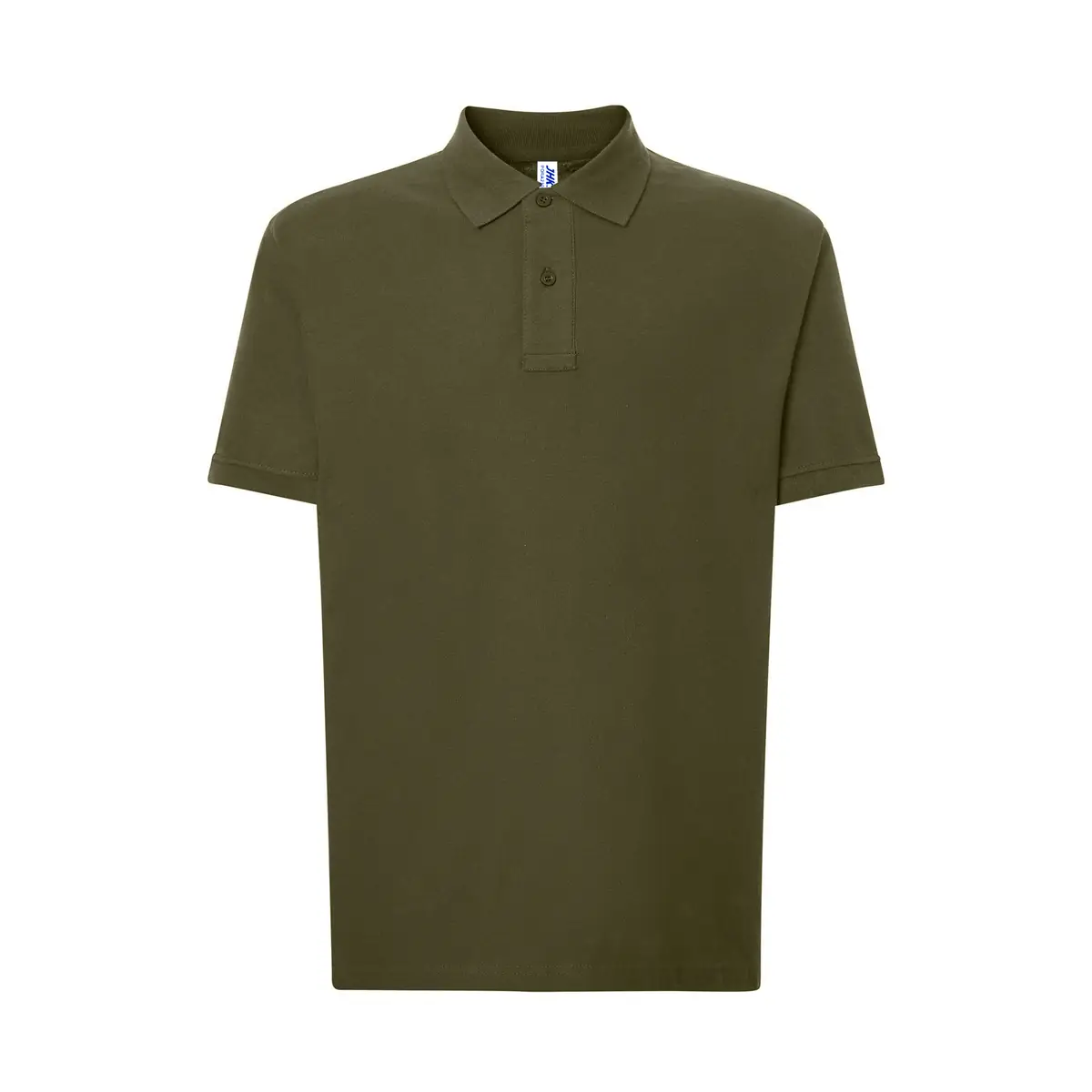 Polo piqué hombre manga corta JHK PORA210 71 Polo JHK PORA210 en caqui, vista frontal