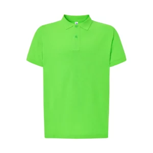 Polo JHK PORA210 en verde lima, vista frontal