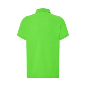 Polo JHK PORA210 en verde lima, vista trasera