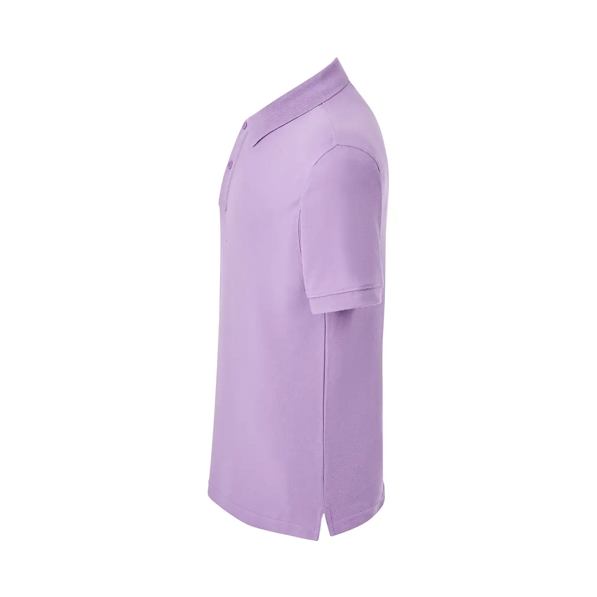 Polo piqué hombre manga corta JHK PORA210 78 Polo JHK PORA210 en lavanda, vista lateral