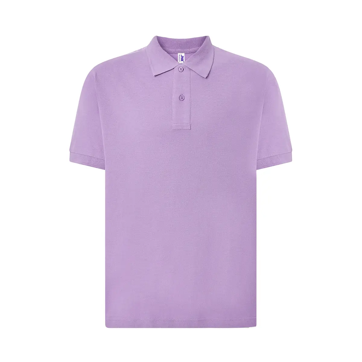 Polo piqué hombre manga corta JHK PORA210 77 Polo JHK PORA210 en lavanda, vista frontal