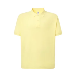 Polo JHK PORA210 en amarillo claro, vista frontal