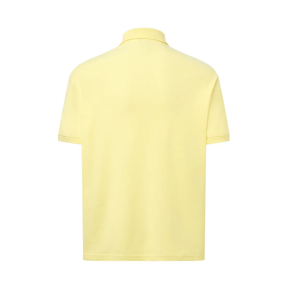 Polo piqué hombre manga corta JHK PORA210 82 Polo JHK PORA210 en amarillo claro, vista trasera