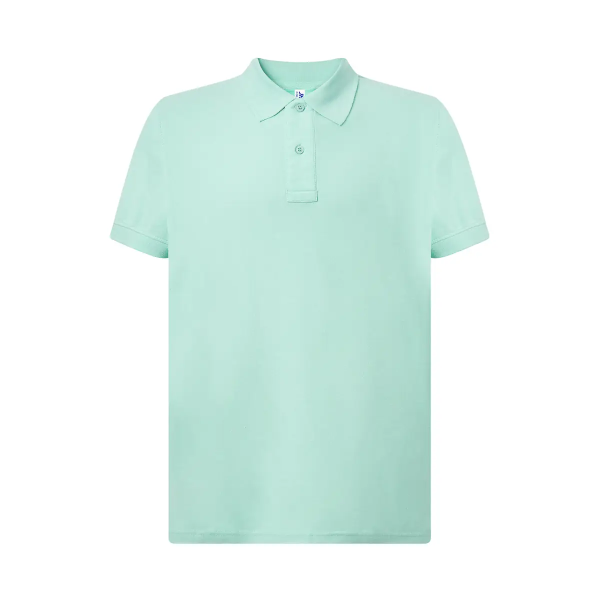 Polo piqué hombre manga corta JHK PORA210 83 Polo JHK PORA210 en verde menta, vista frontal
