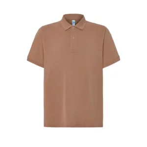Polo JHK PORA210 en mocha mousse, vista frontal
