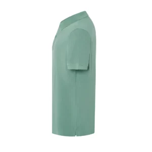 Polo JHK PORA210 en verde musgo, vista lateral