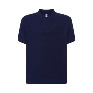 Polo JHK PORA210 en azul marino, vista frontal