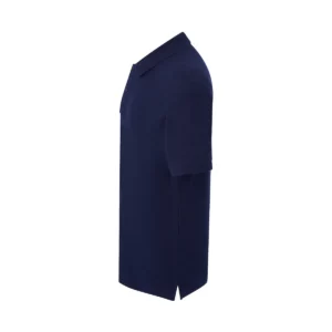 Polo JHK PORA210 en azul marino, vista lateral