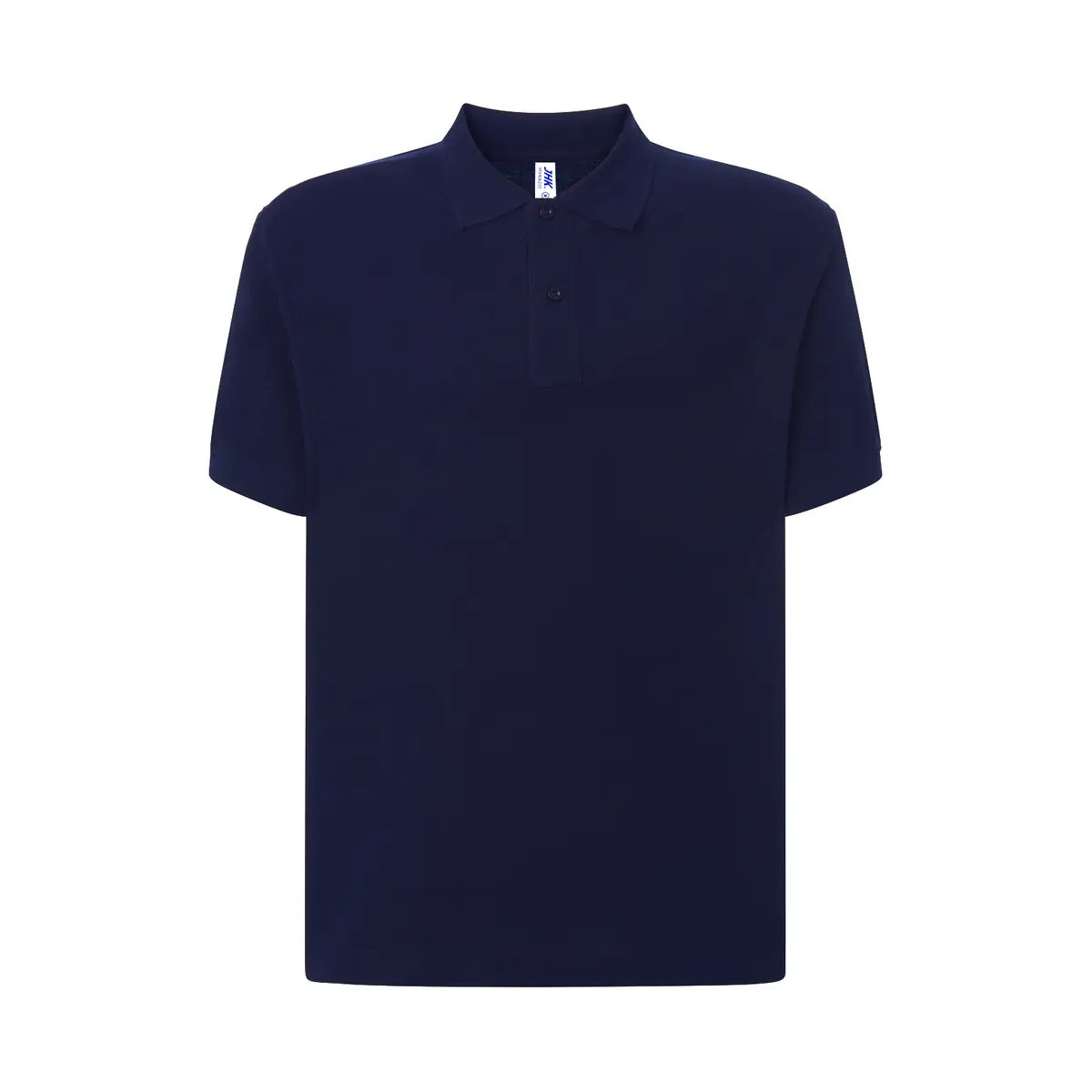 Polo piqué hombre manga corta JHK PORA210 95 Polo JHK PORA210 en azul marino, vista frontal