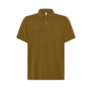 Polo JHK PORA210 en ocre, vista frontal