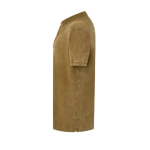 Polo JHK PORA210 en ocre lavado, vista lateral