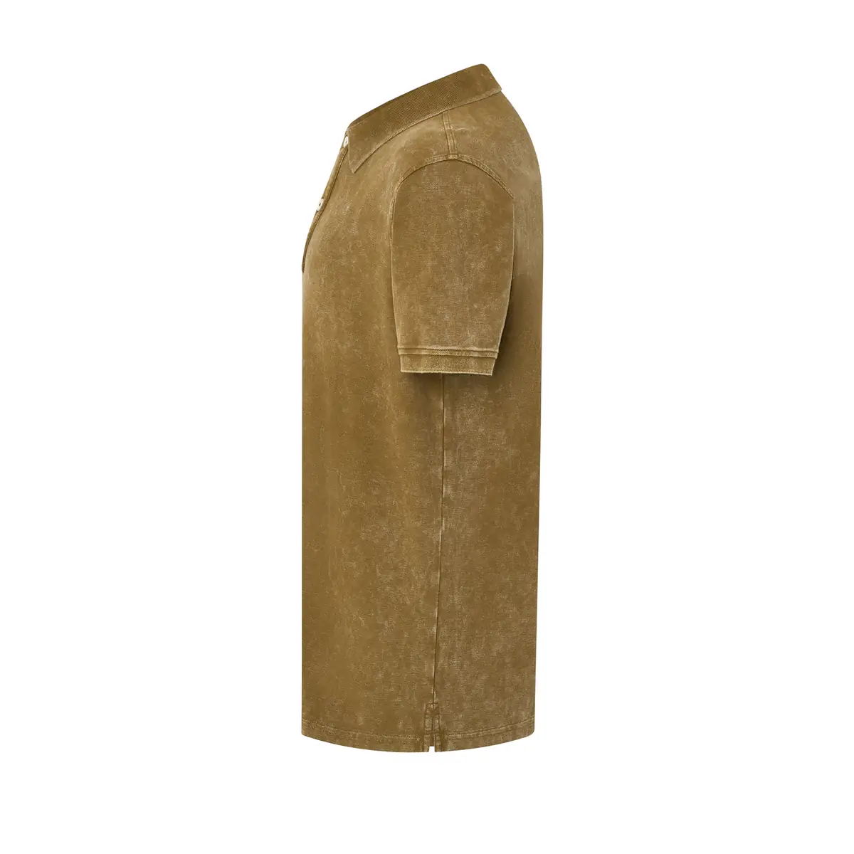 Polo piqué hombre manga corta JHK PORA210 108 Polo JHK PORA210 en ocre lavado, vista lateral