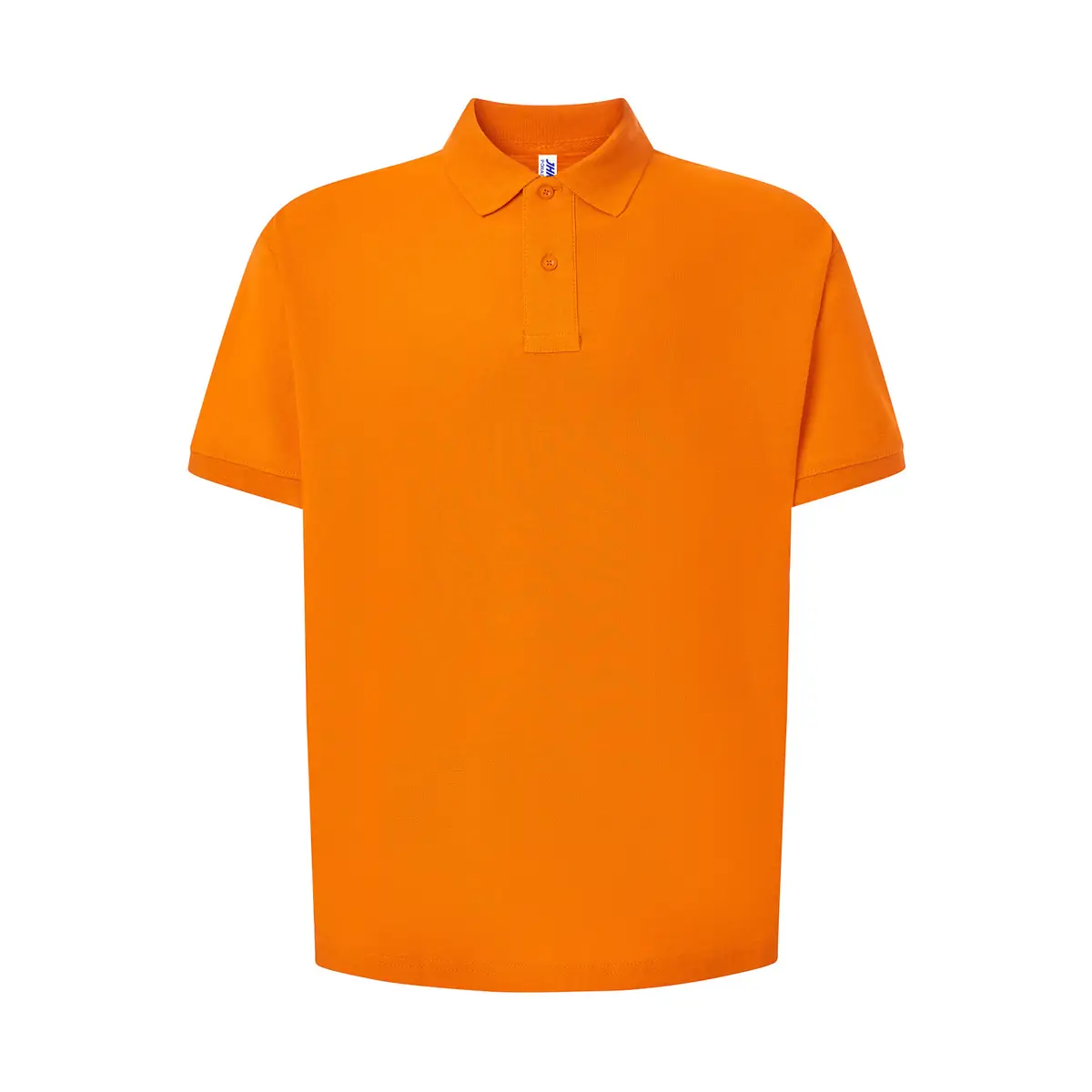 Polo piqué hombre manga corta JHK PORA210 113 Polo JHK PORA210 en naranja, vista frontal