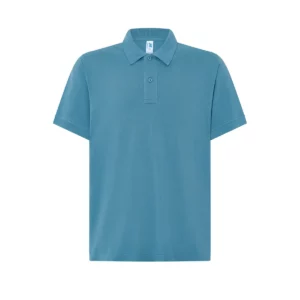Polo JHK PORA210 en azul petróleo, vista frontal