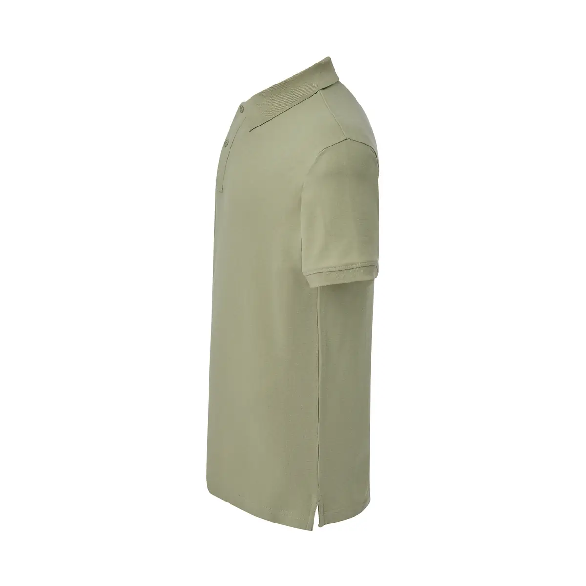 Polo piqué hombre manga corta JHK PORA210 120 Polo JHK PORA210 en verde pálido, vista lateral