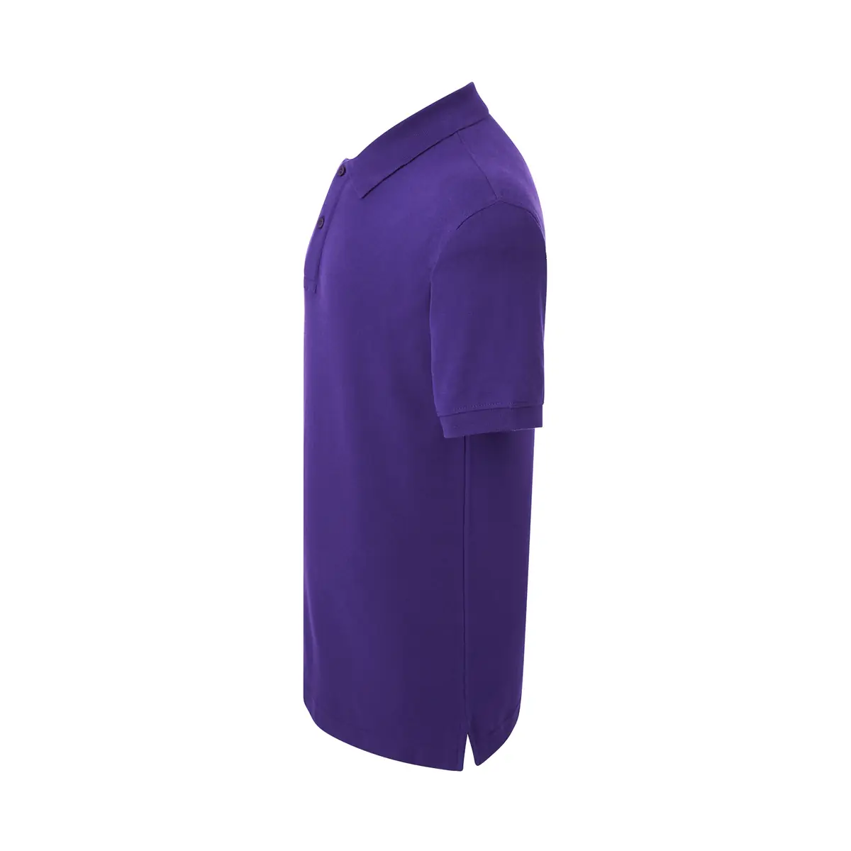 Polo piqué hombre manga corta JHK PORA210 129 Polo JHK PORA210 en morado, vista lateral