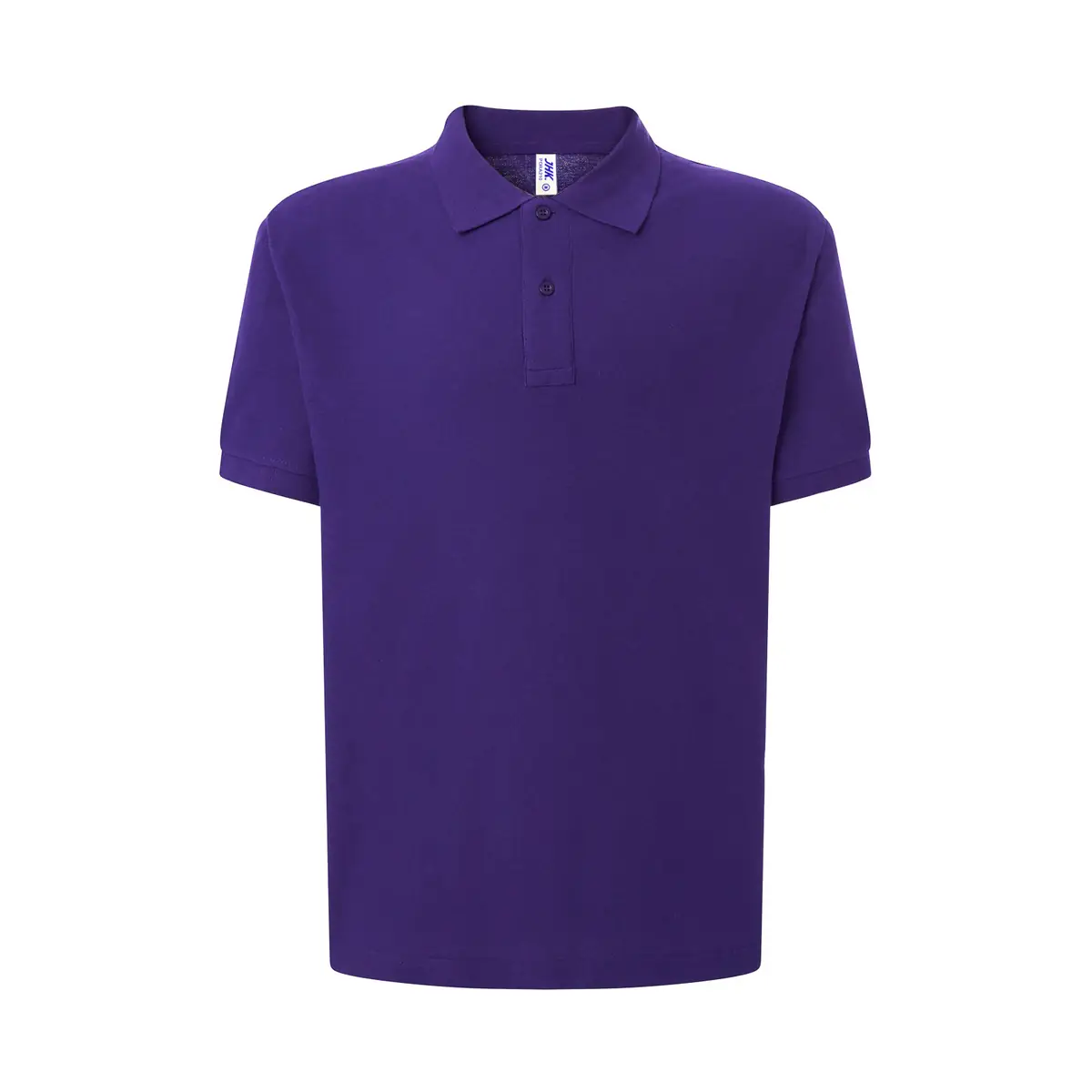 Polo piqué hombre manga corta JHK PORA210 128 Polo JHK PORA210 en morado, vista frontal