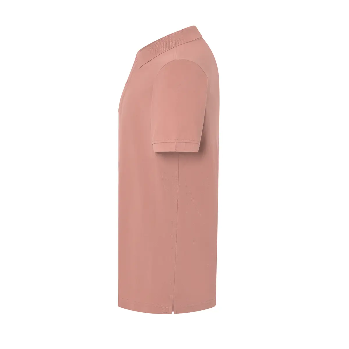 Polo piqué hombre manga corta JHK PORA210 132 Polo JHK PORA210 en rosa vintage, vista lateral