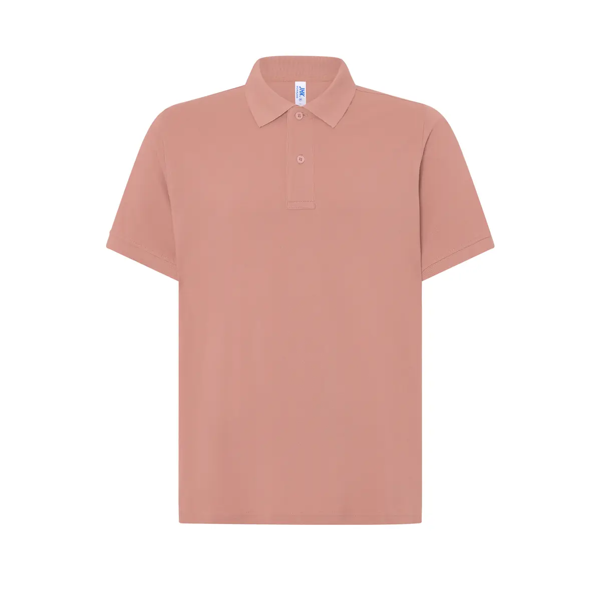 Polo piqué hombre manga corta JHK PORA210 131 Polo JHK PORA210 en rosa vintage, vista frontal