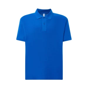 Polo JHK PORA210 en azul royal, vista frontal