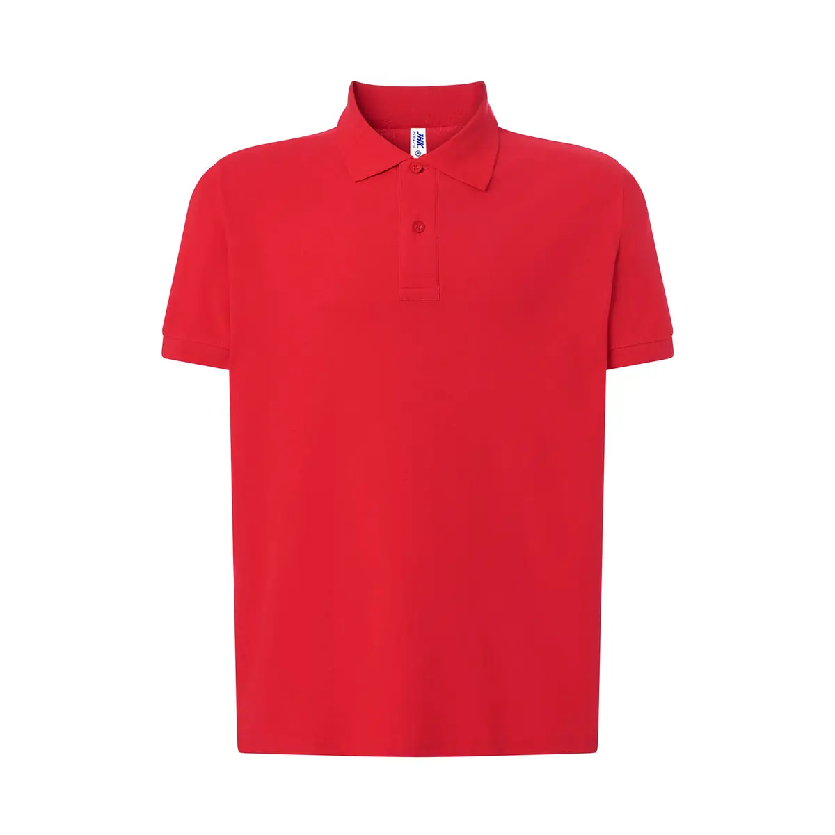 Polo piqué hombre manga corta JHK PORA210 140 Polo JHK PORA210 en rojo, vista frontal